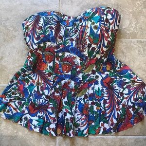 Tankini abstract  top from Anthropologie